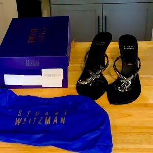 Stuart weitzman evening wear shoes.  Size 8. Beautiful stones to make special.